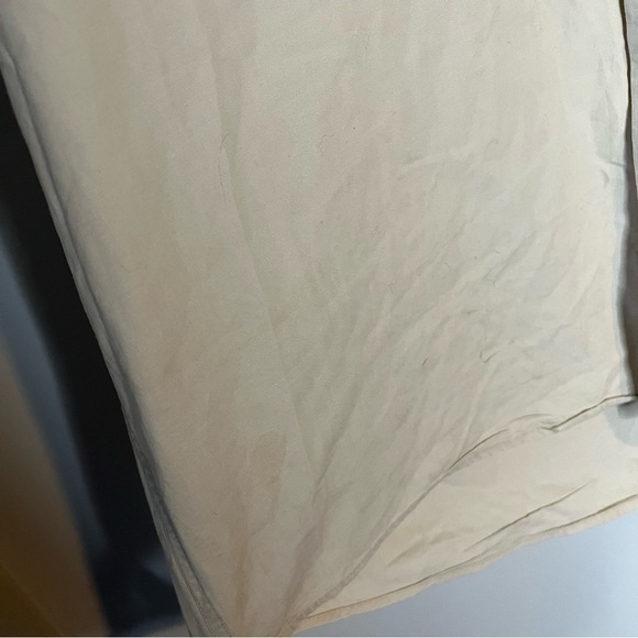 Vintage Jcrew Tan Neutral Button Down Shirt Size L Large Minimalist. - Picture 5 of 5